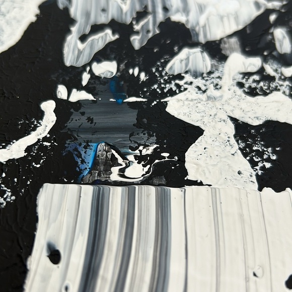 Untitled artwork 1x14 inches acrylic on yupo paper - Picture 3 of 8